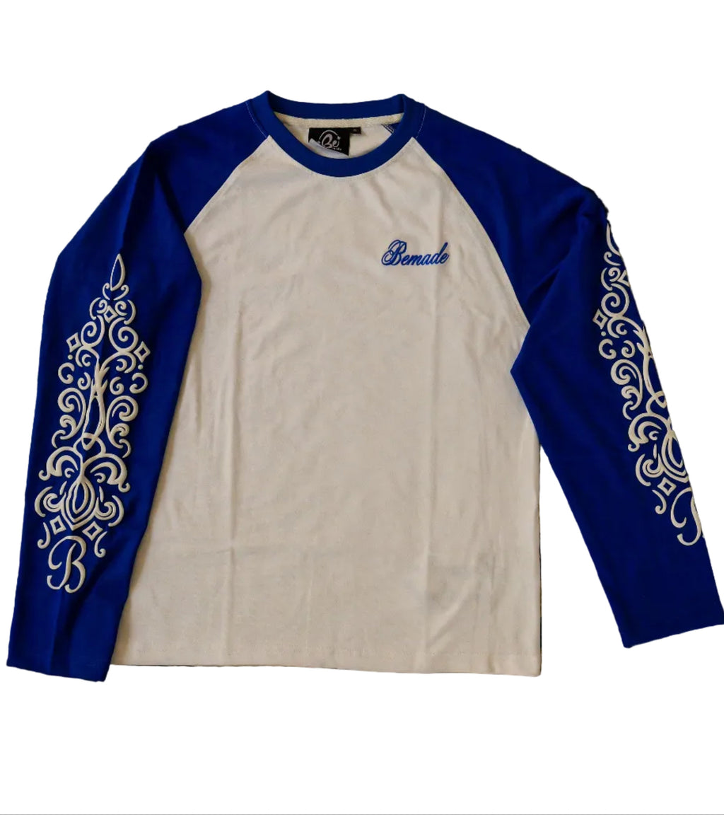 White & blue longsleeve