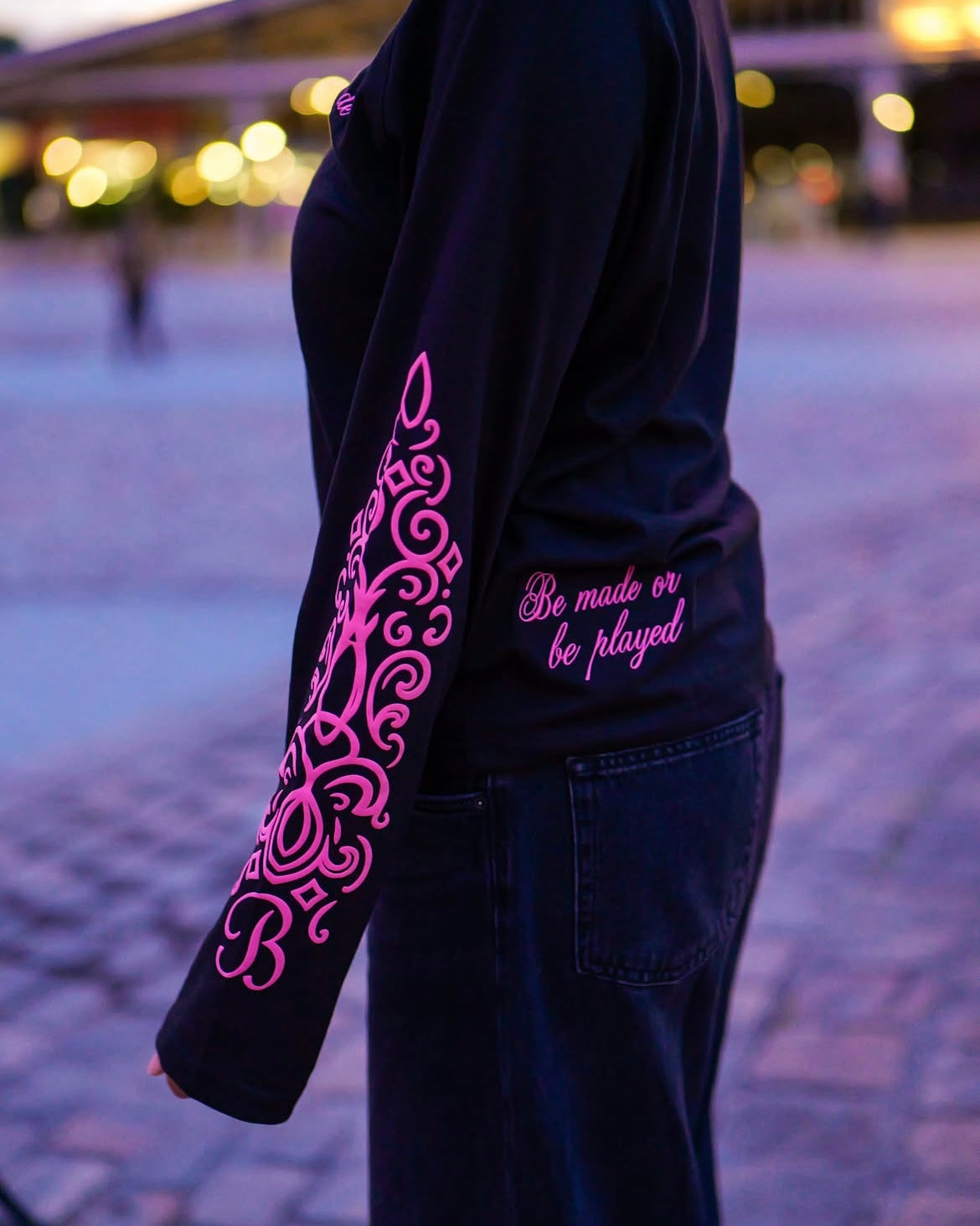 Black & pink longsleeve
