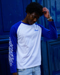 White & blue longsleeve